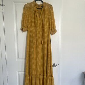 LULU's long mustard yellow dress never worn